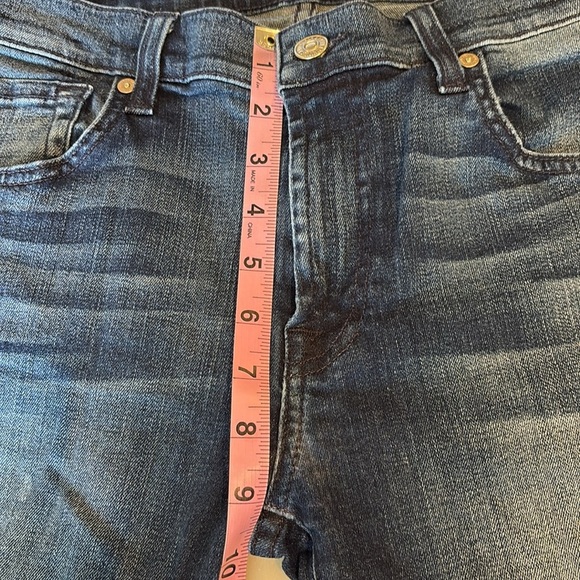 7 For All Mankind Relaxed Skinny Blue Denim Jeans Wmn’s Sz 28 - Picture 10 of 11